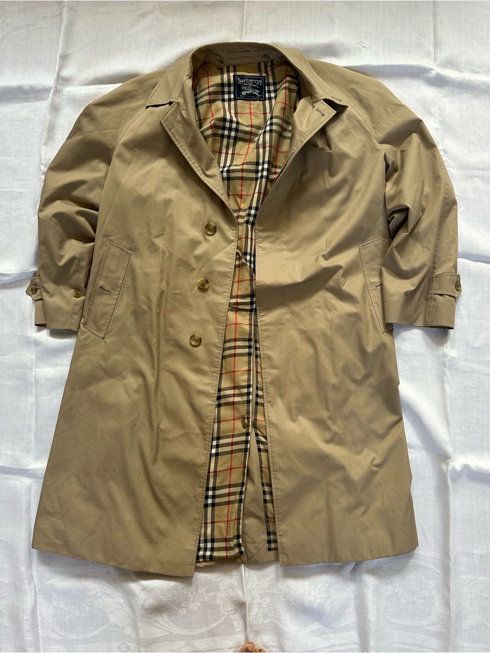 Vintage Burberry Trench Nova Check Lining